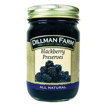 DILLMAN FARM All Natural Blackberry Preserves 16 oz Jar 21561